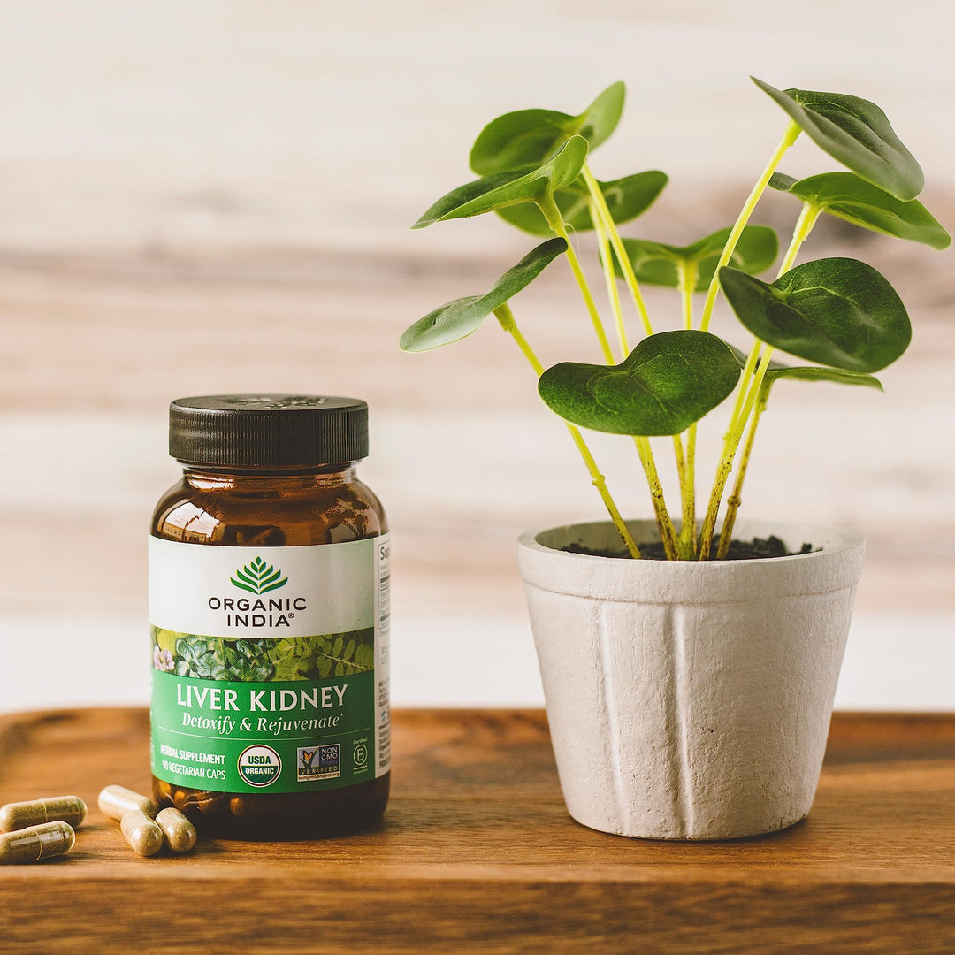 Organic India Liver Kidney Herbal Supplement, 90 Count