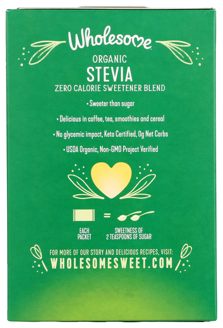Wholesome Organic Stevia Sweetener, 75 Count
