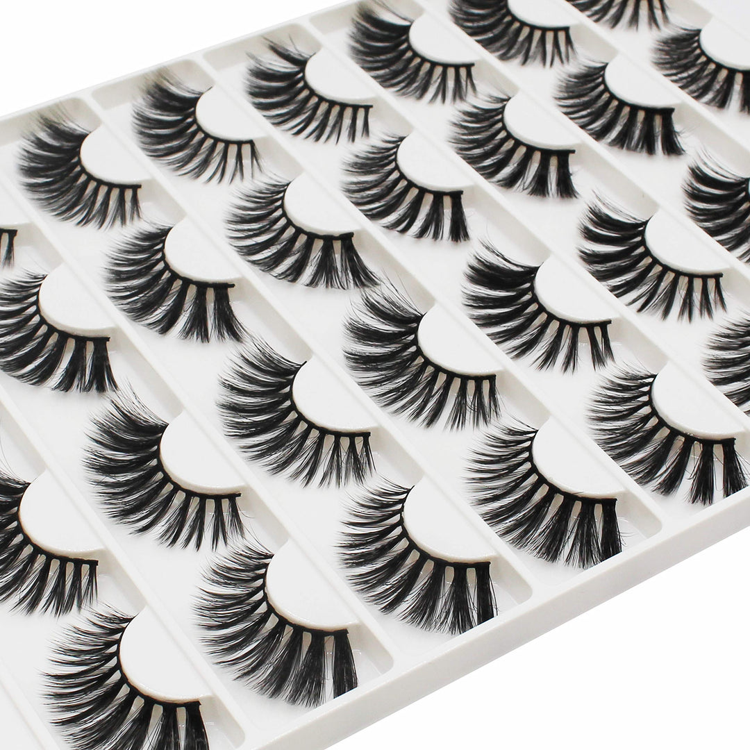 Vayator 3D Mink False Eyelashes, D069, 16 Pairs