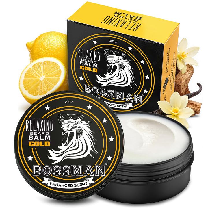 Bossman Relaxing Beard Balm, Gold