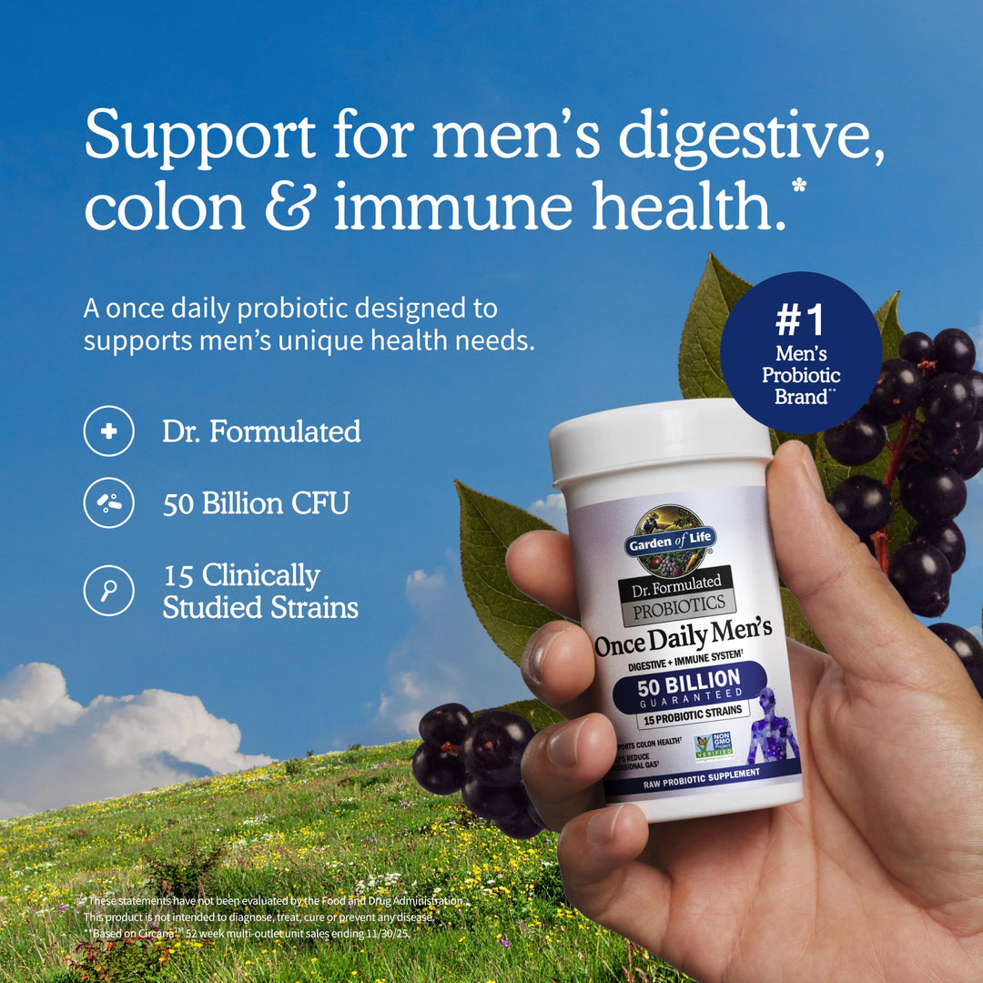 Garden of Life Dr. Formulated Probiotics for Men, 50 Billion CFU, 30 Count