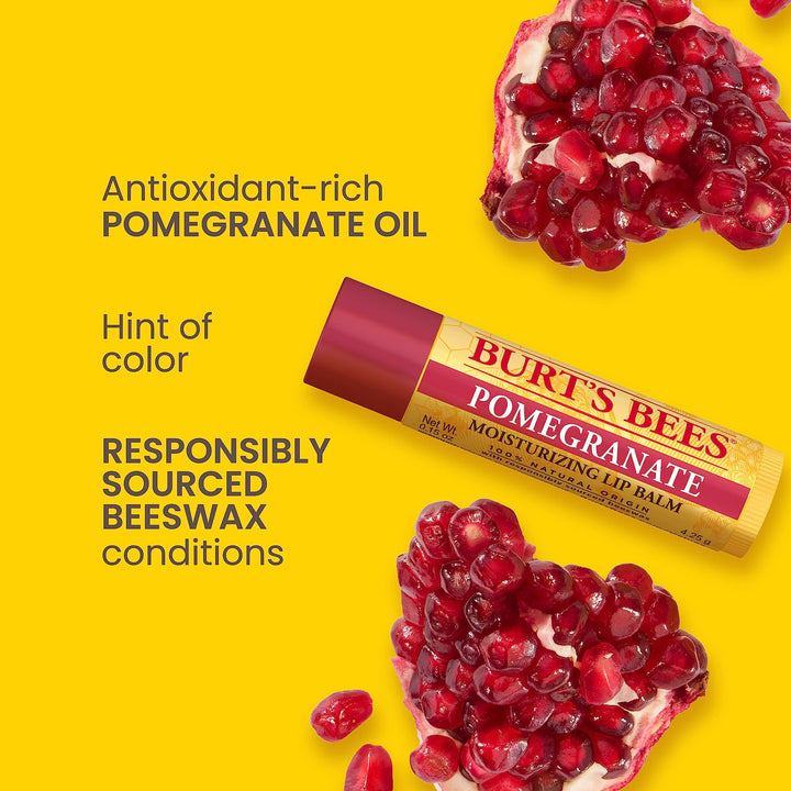 Burts Bees Moisturizing Lip Balm, Pomegranate