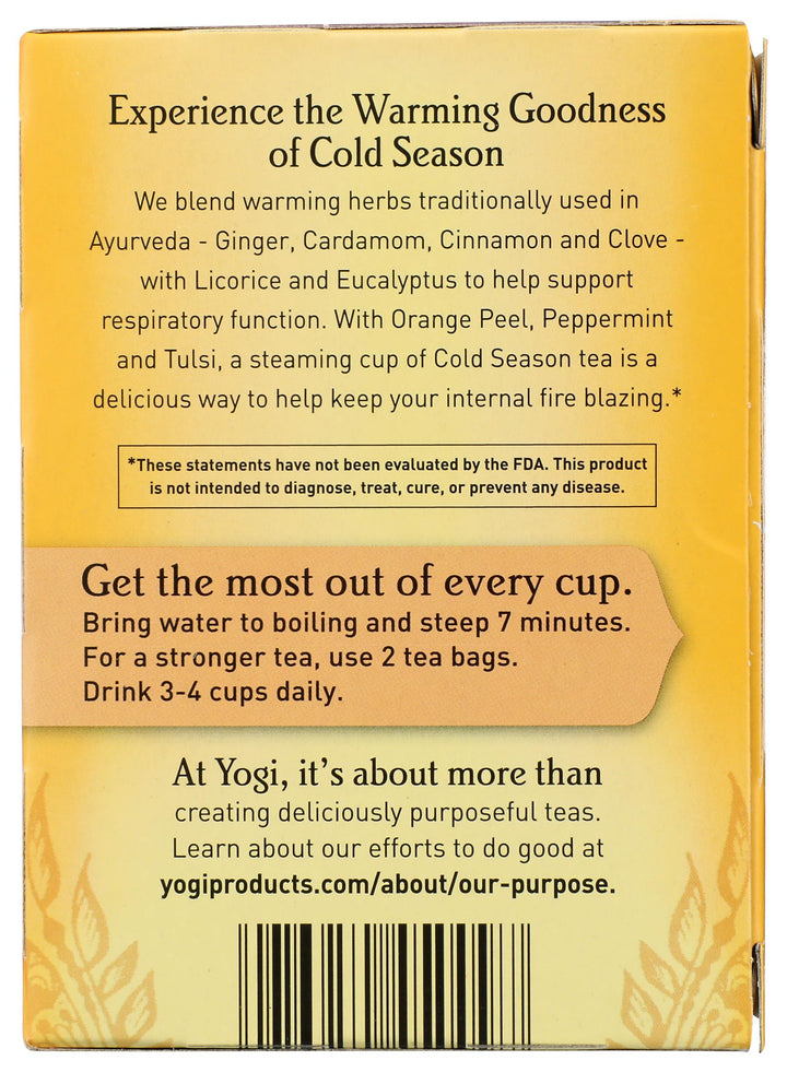 Yogi Tea Cold Season, 16 Count