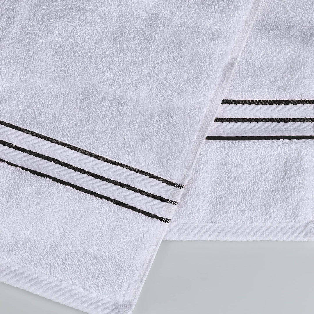 Superior Turkish Cotton Towel Set, Black, 10 Count