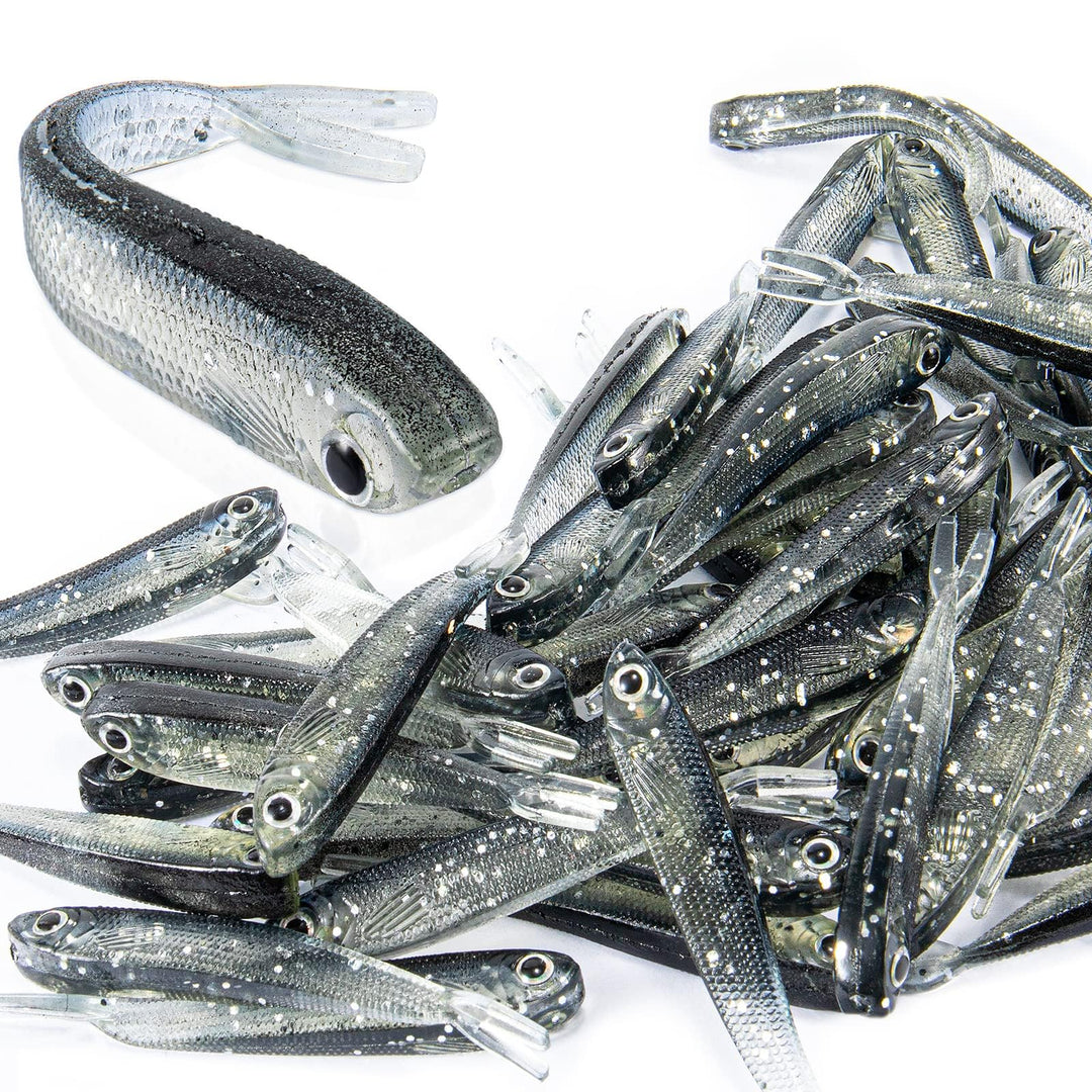 Syosisny Soft Fishing Lure, 50 Count