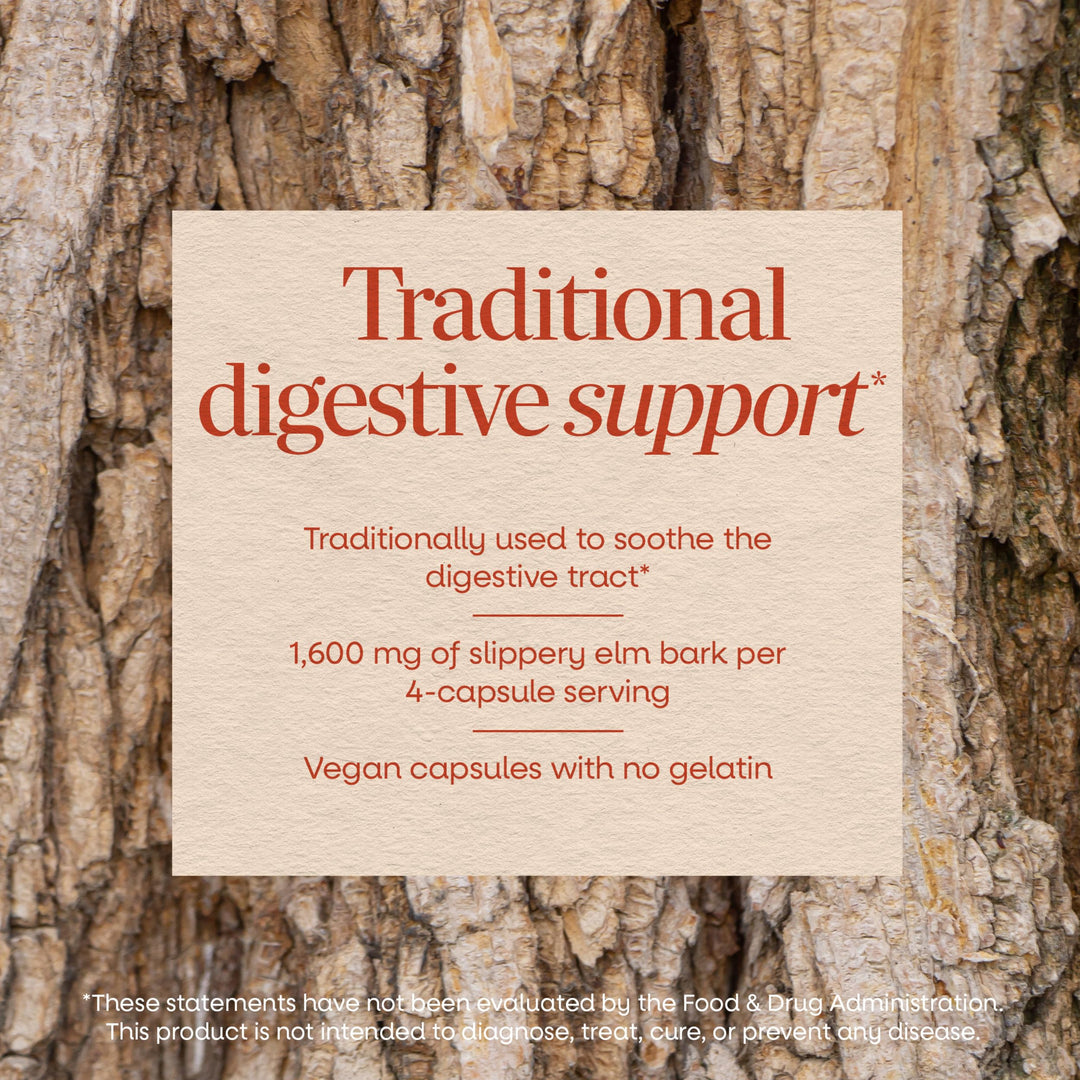 Nature's Way Slippery Elm Bark, 400 mg, 100 Count