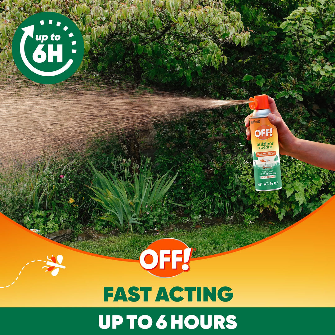OFF! Outdoor Insect and Mosquito Repellent Fogger, 16 oz