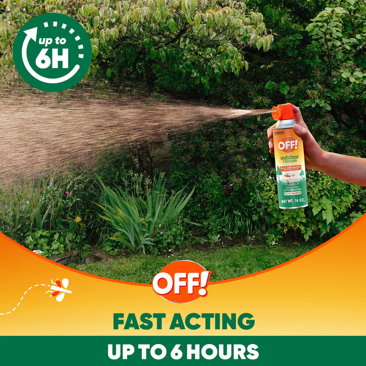 OFF! Outdoor Insect and Mosquito Repellent Fogger, 16 oz