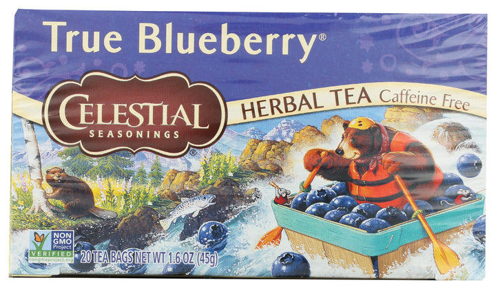 Celestial Seasonings True Blueberry Herbal Tea, 20 Count, 1.6 oz