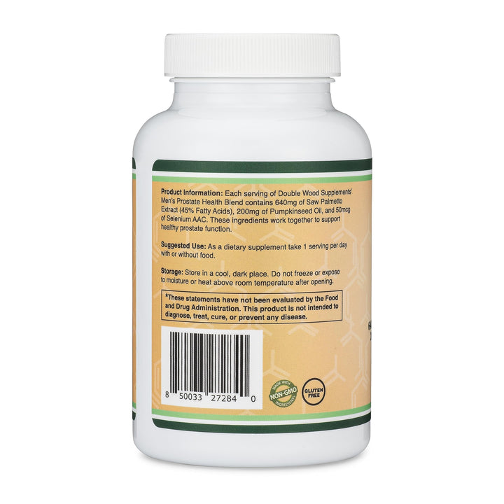 Double Wood Supplements Prostate Support, 120 Count