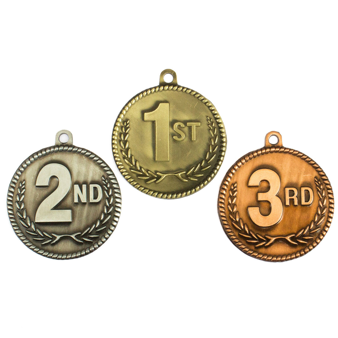 All Quality Award Medals, Gold Silver Bronze, 3 Count