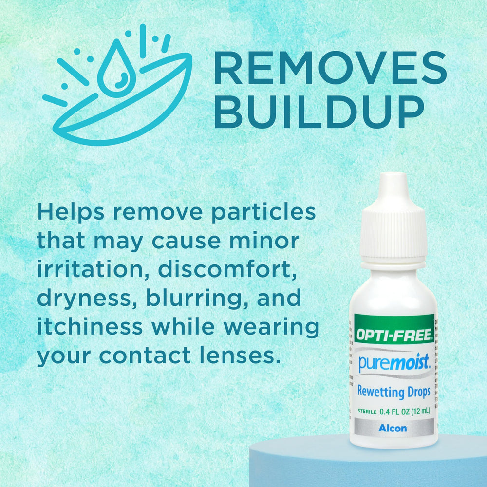 Opti-Free Puremoist Rewetting Drops, 12 ml