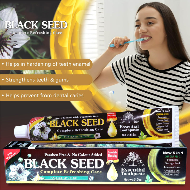 Essential Palace Organic Black Seed Toothpaste, Fluoride Free, 100 ml