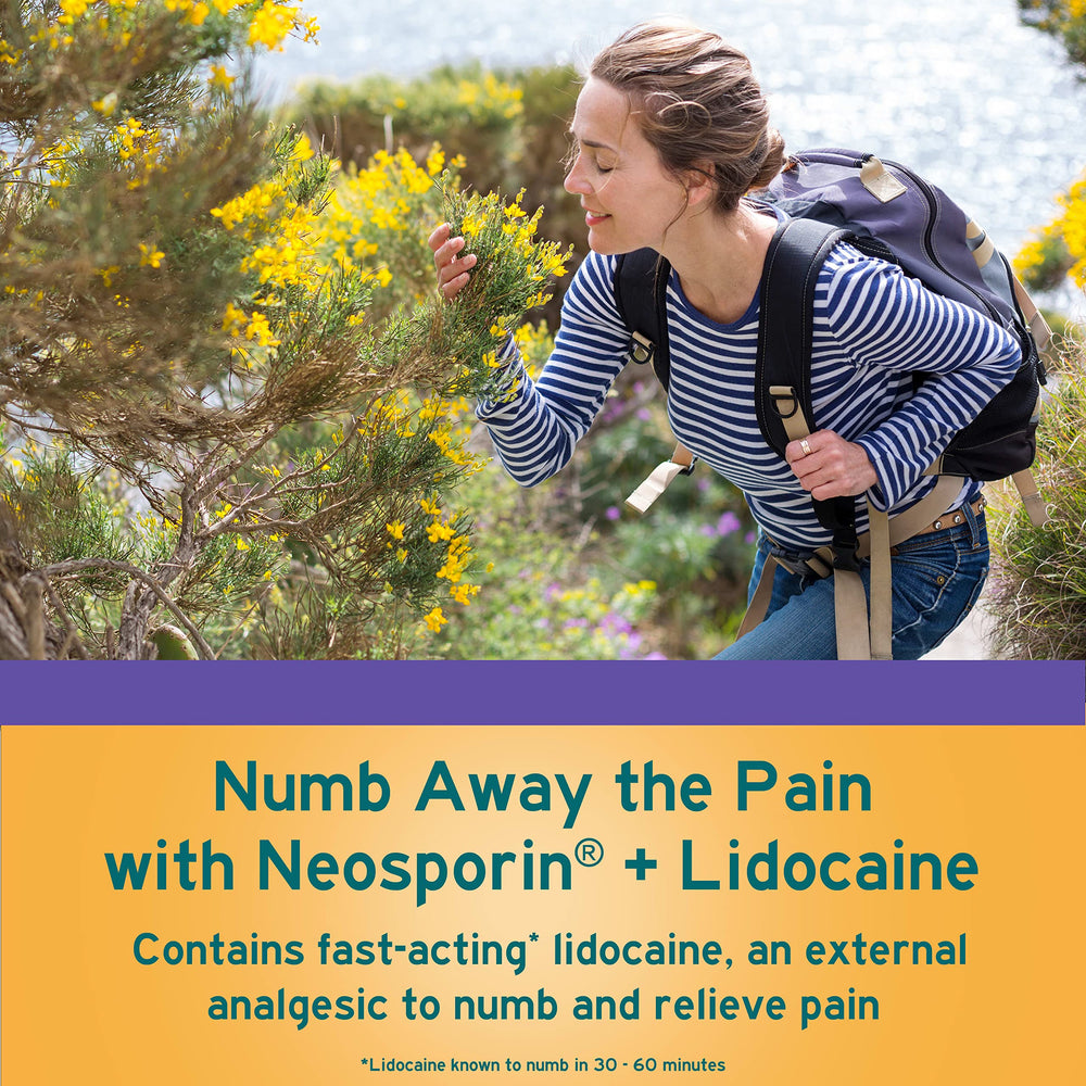 Neosporin Plus Lidocaine First Aid Antibiotic Ointment, Maximum Strength, 0.5 oz