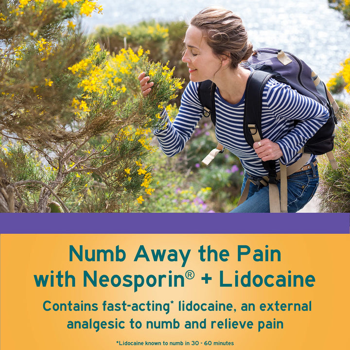 Neosporin Plus Lidocaine First Aid Antibiotic Ointment, Maximum Strength, 0.5 oz