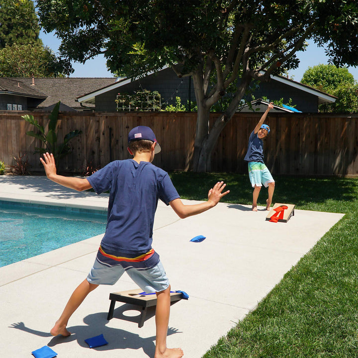 GoSports Cornhole Game Set, Wood Design, 2 ft x 1 ft