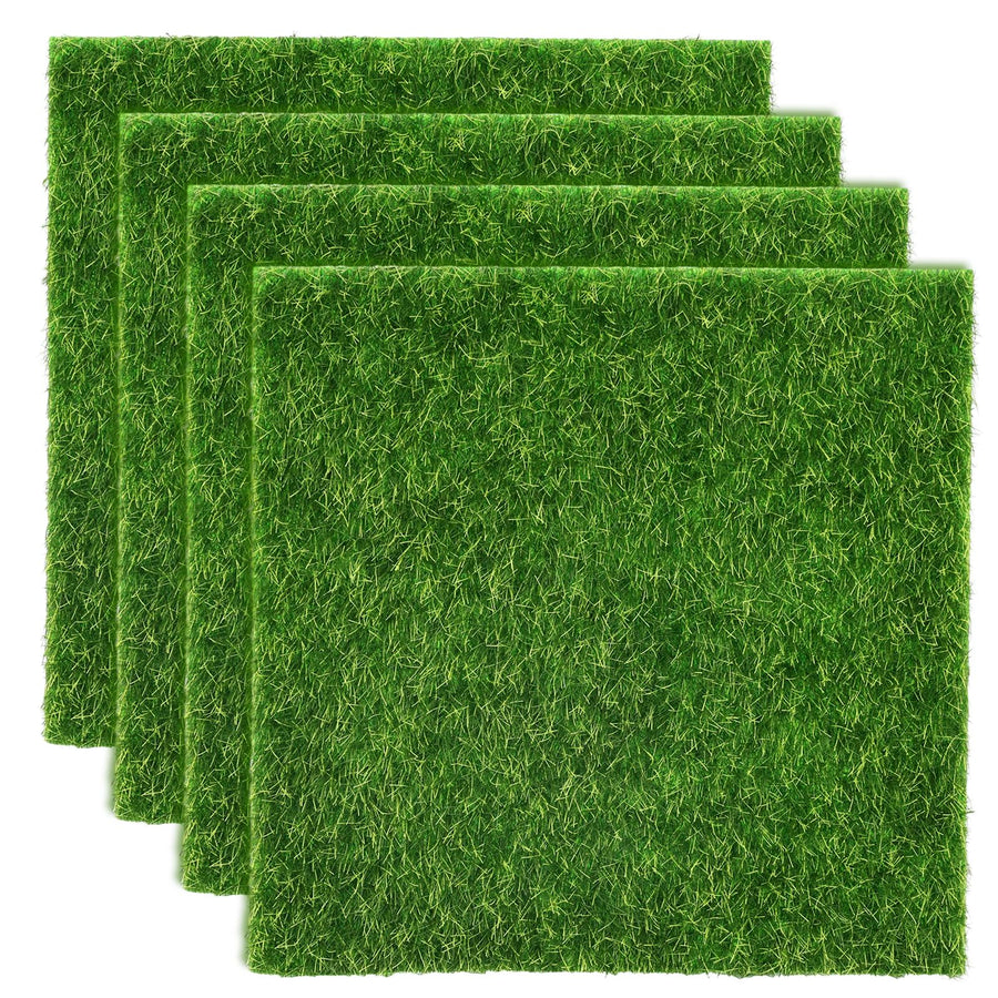 Shindel Fairy Artificial Grass, 6 x 6 in, 4 Count
