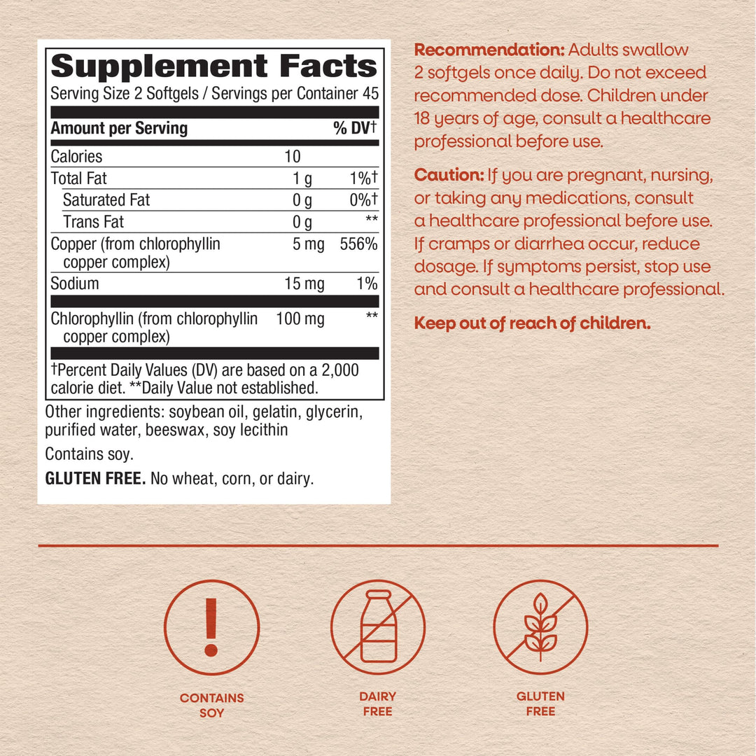 Nature's Way Chlorofresh Chlorophyll Concentrate Softgels, 90 Count