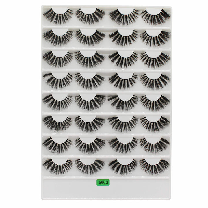 Vayator 3D Mink False Eyelashes, D069, 16 Pairs