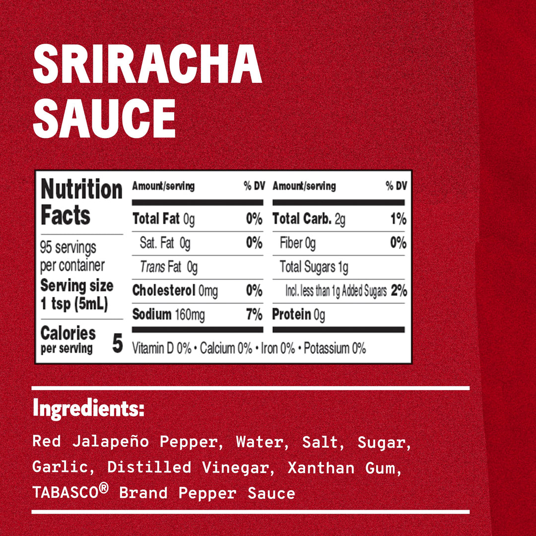 Tabasco Sriracha Sauce, 566 g