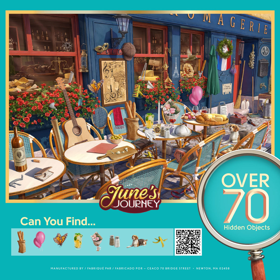 Ceaco June's Journey Wine & Cheese Shop Jigsaw Puzzle, 1000 Count