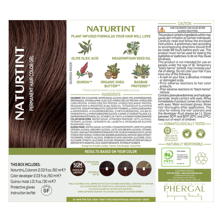 Naturtint Hair Color, Light Chocolate Chestnut, 0.02 lb