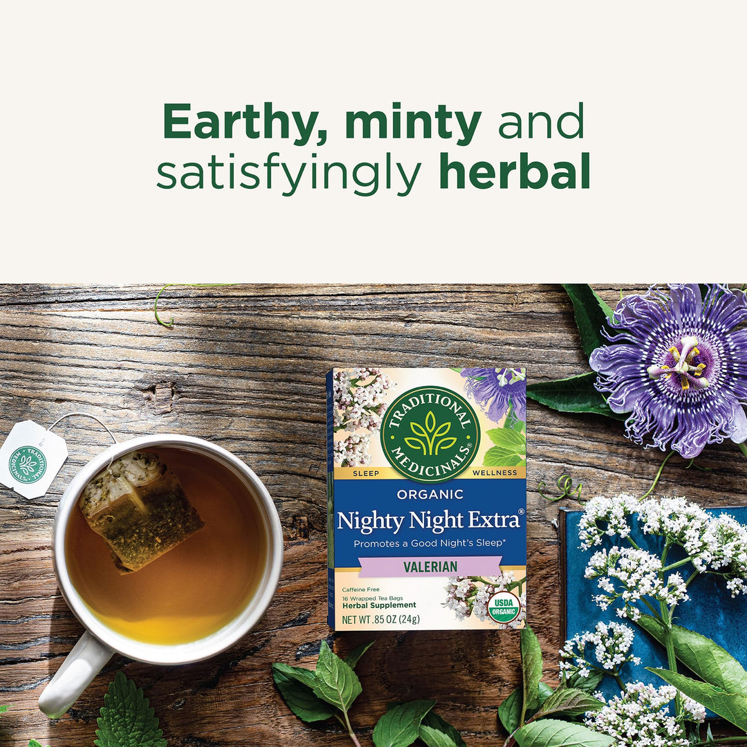 Traditional Medicinals Nighty Night Extra Tea, 16 Count