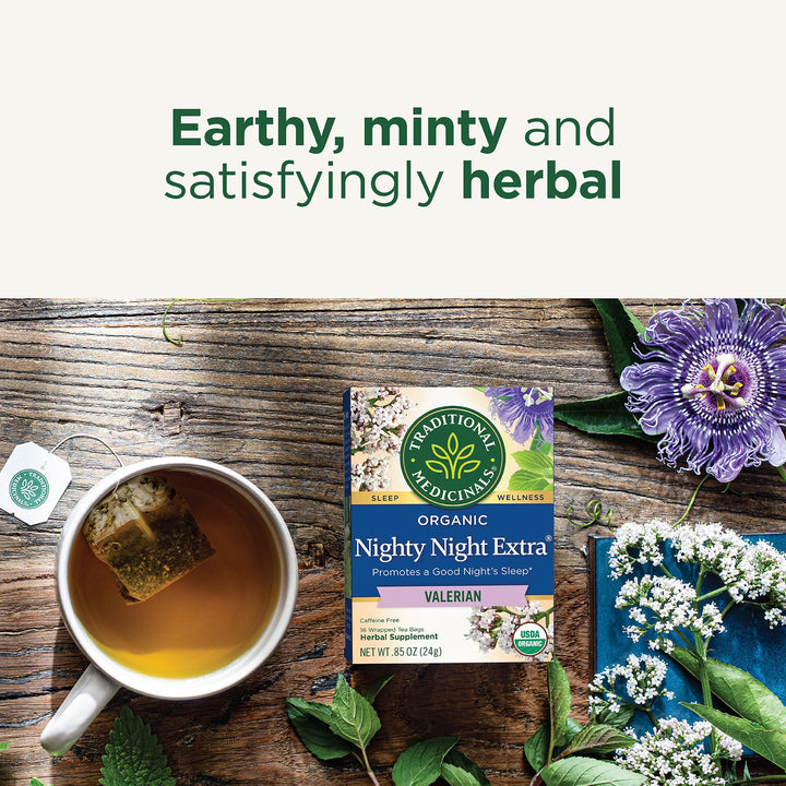 Traditional Medicinals Nighty Night Extra Tea, 16 Count