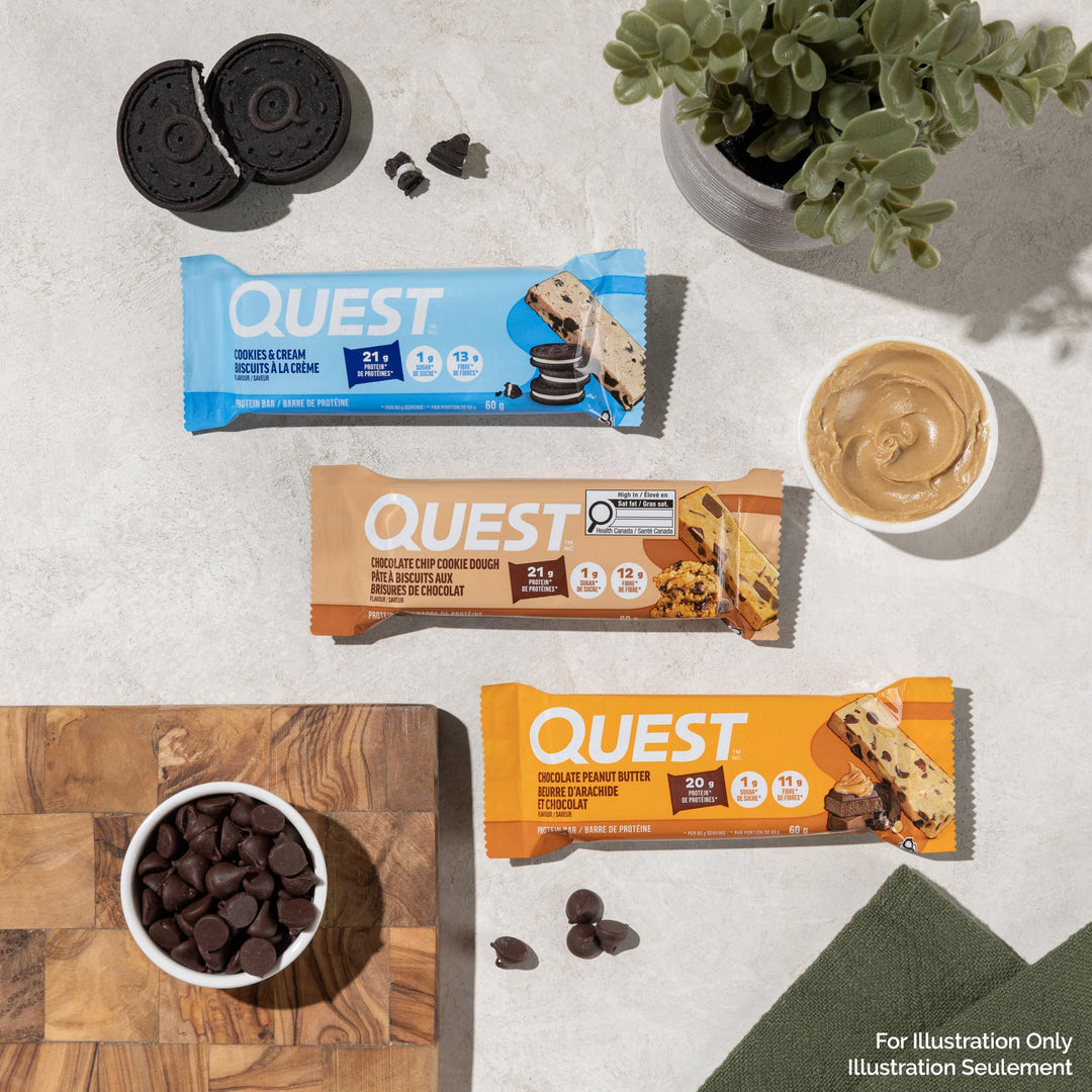 Quest Protein Bars, Cookies & Cream, 12 Count