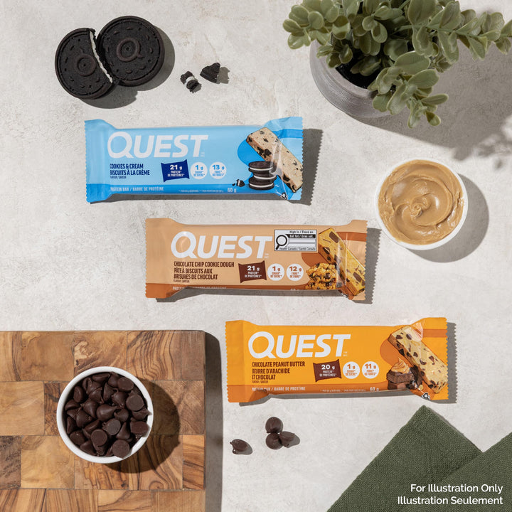 Quest Protein Bars, Cookies & Cream, 12 Count