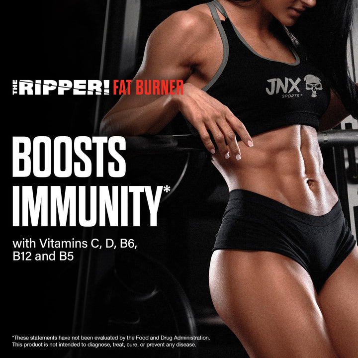 JNX SPORTS The Ripper Thermogenic Fat Burner, Watermelon Candy, 30 Servings