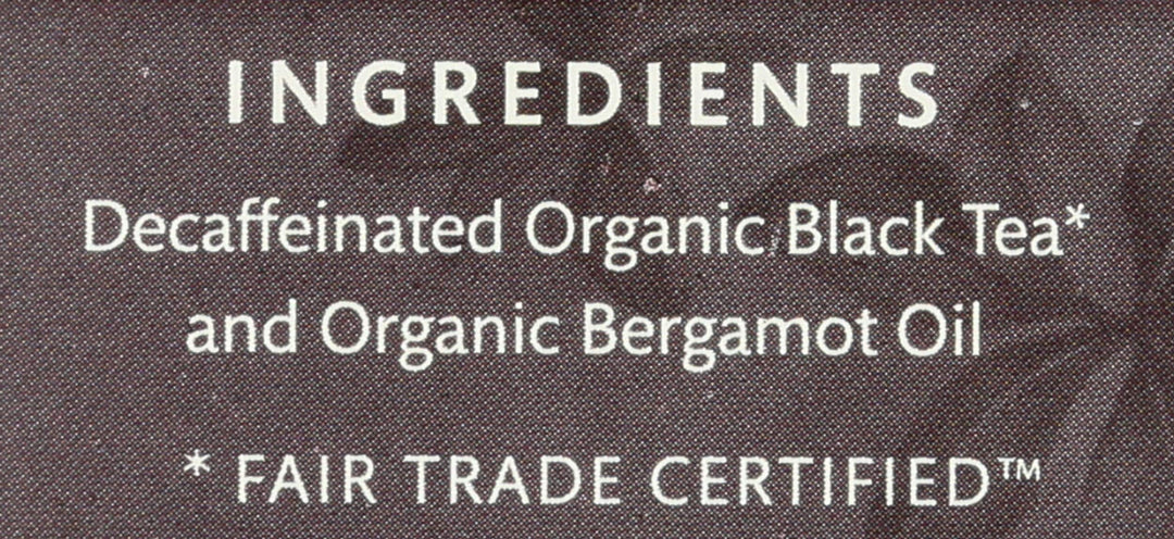 Choice Organic Teas Decaf Earl Grey, 16 Count