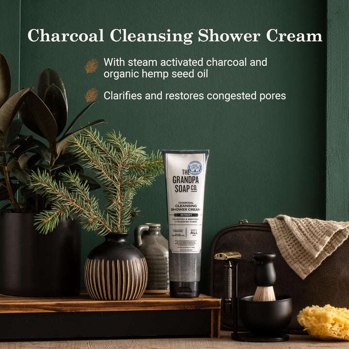 Grandpa's Charcoal Cleansing Shower Cream