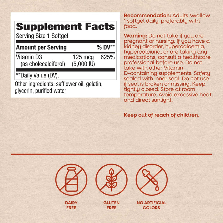 Nature's Way Vitamin D3 Max, 240 Count