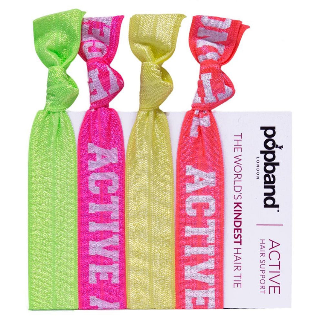 Popband Active Angel Hair Ties, 4 Count