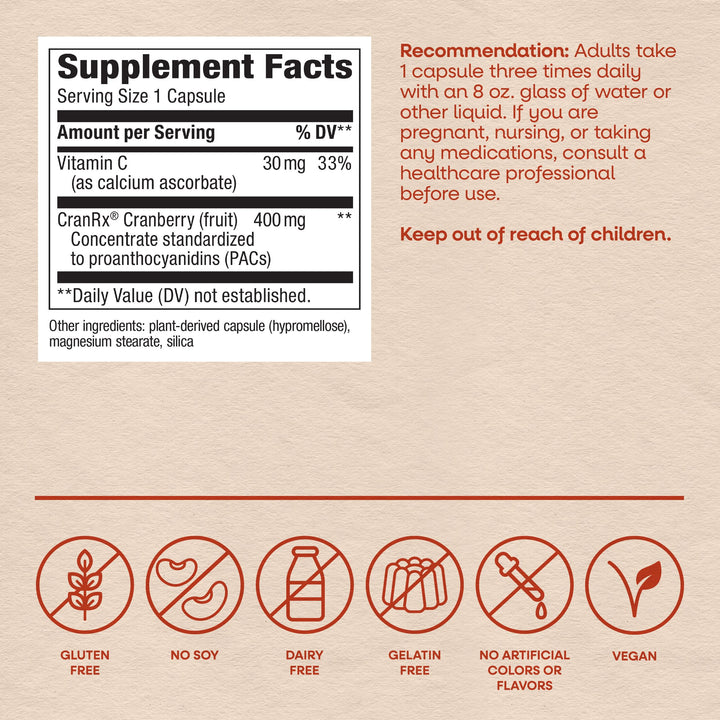 Nature's Way Cranberry Standardized Extract, 60 Count