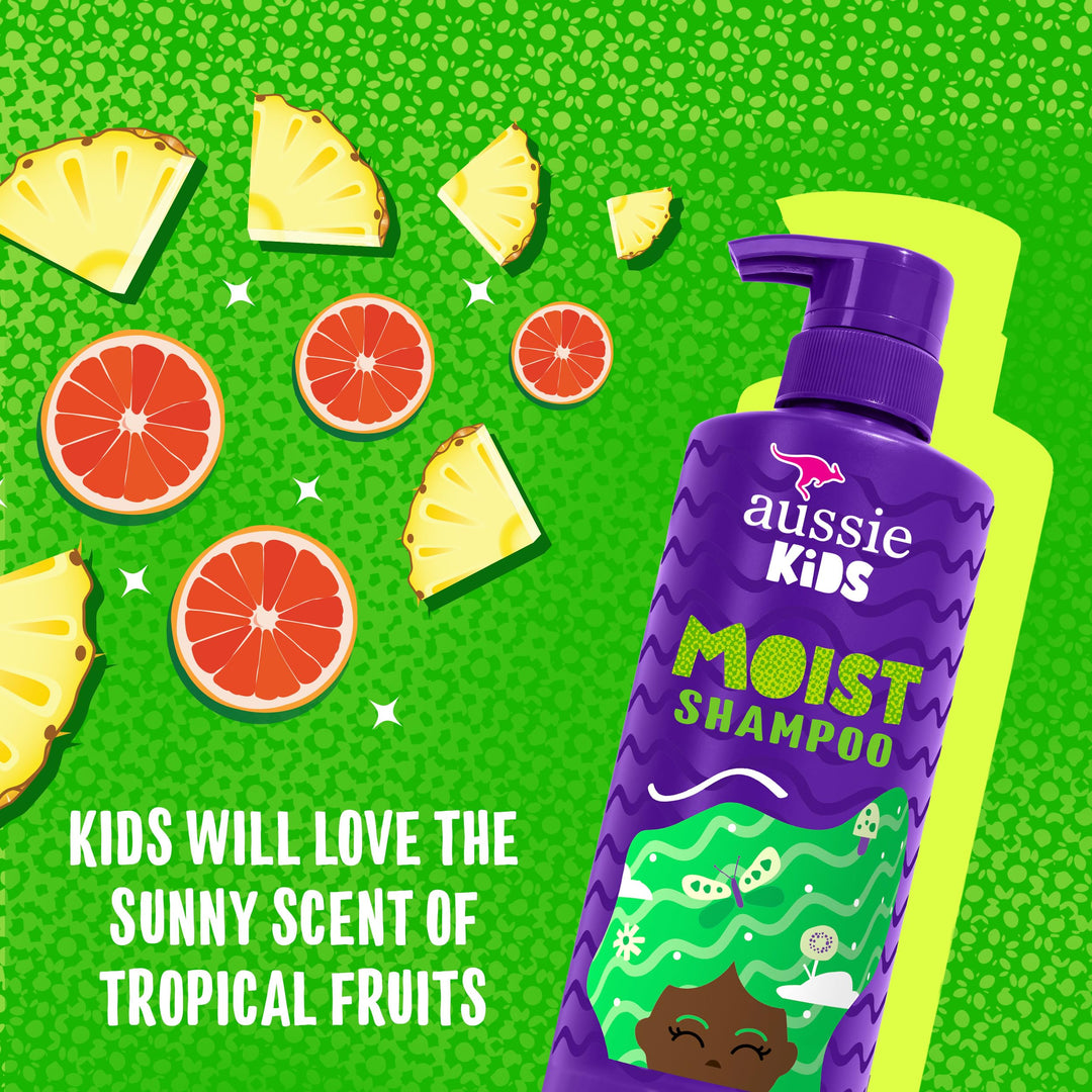 Aussie Kids Hair Care Set, Shampoo and Conditioner and Detangler Spray, 16 fl oz, 16 fl oz, 8 fl oz