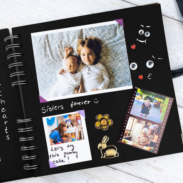 Bstorify Square Scrapbook Photo Album, 60 Pages, 21 x 21 cm
