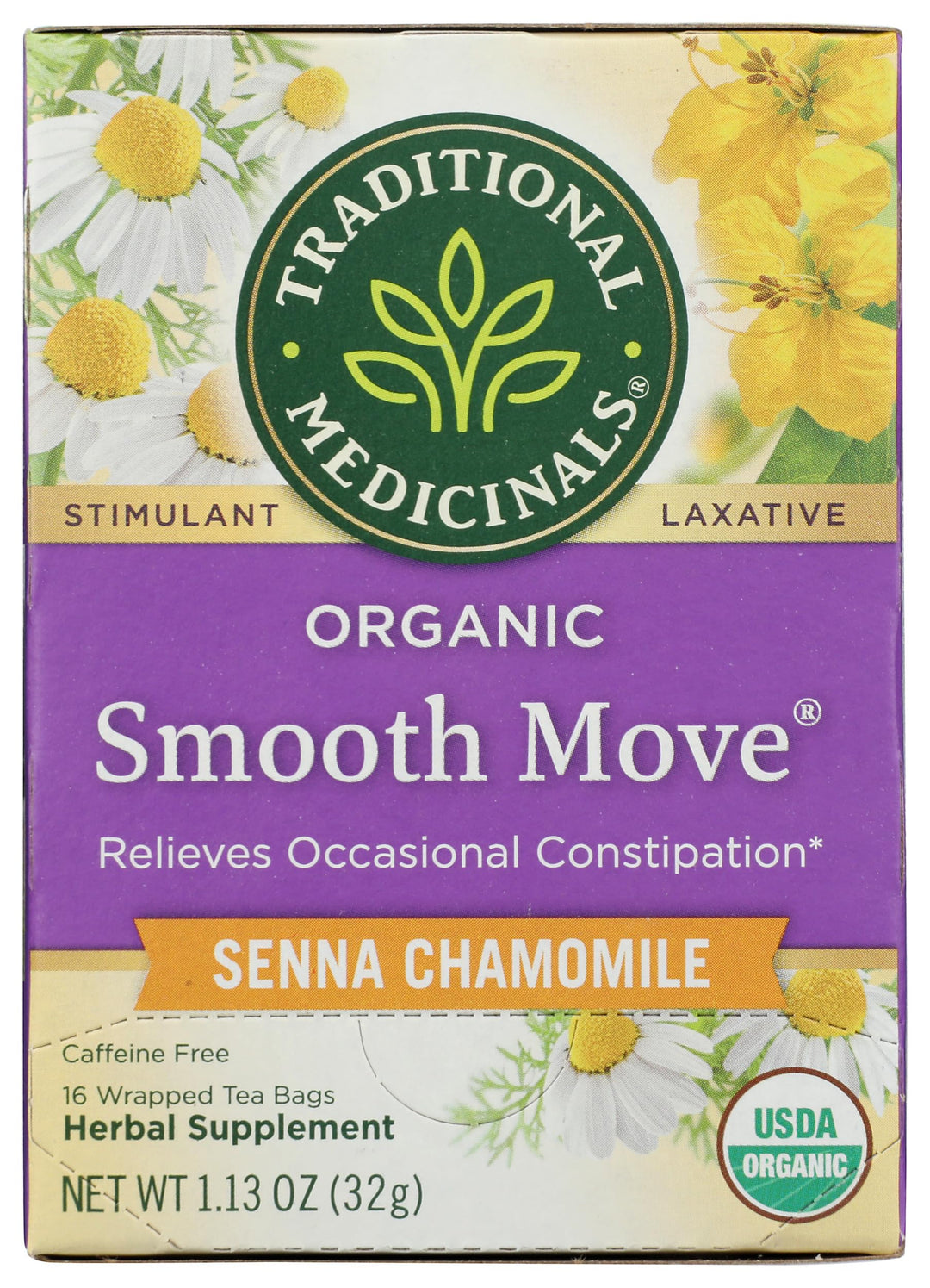 Traditional Medicinals Smooth Move Chamomile Tea, 16 Count