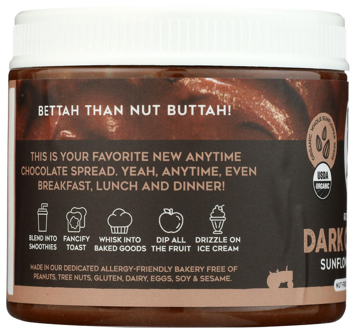 88 Acres Sunflower Seed Butter, Chocolate, 14 oz
