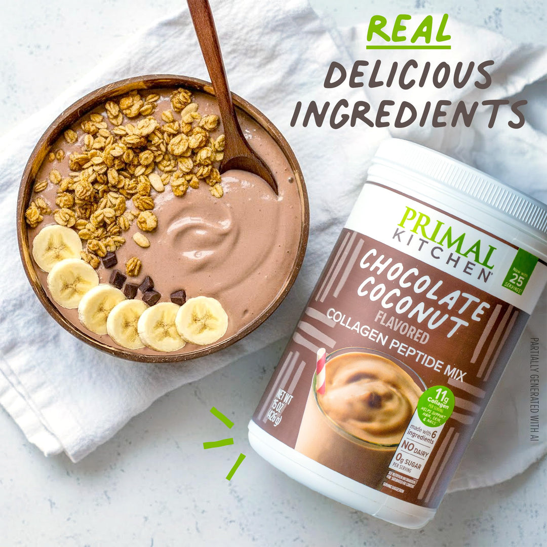 Primal Kitchen Collagen Peptide Mix, Chocolate Coconut, 15 oz