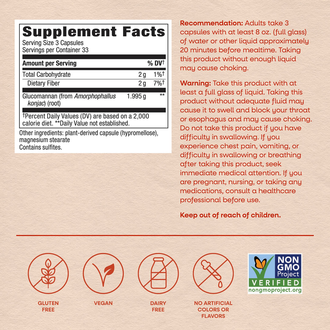 Nature's Way Glucomannan, 100 Count