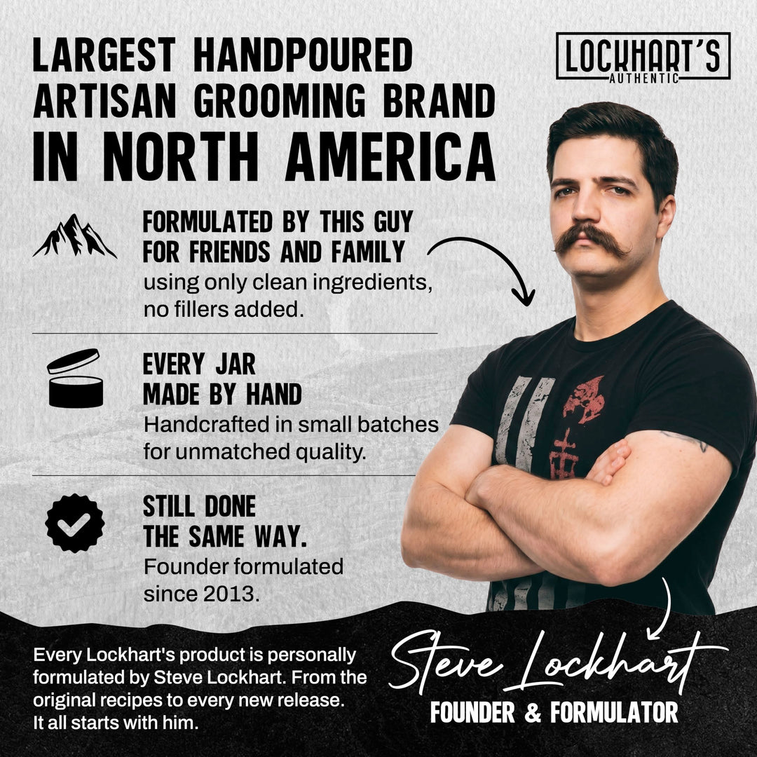 Lockhart's Authentic Grooming Co. LLC Heavy Hold Pomade, Coco Vanilla, 3.4 oz
