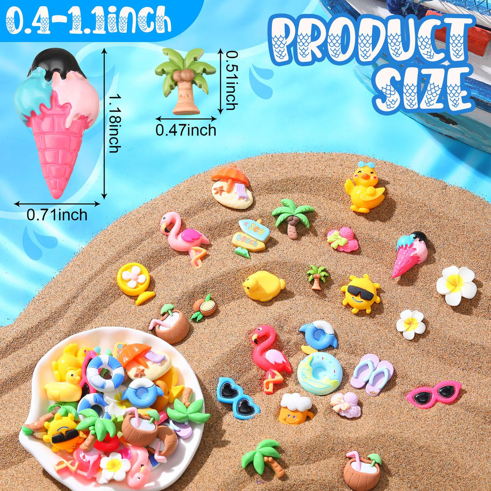 Giegxin Resin Charm Accessories, 40 Count