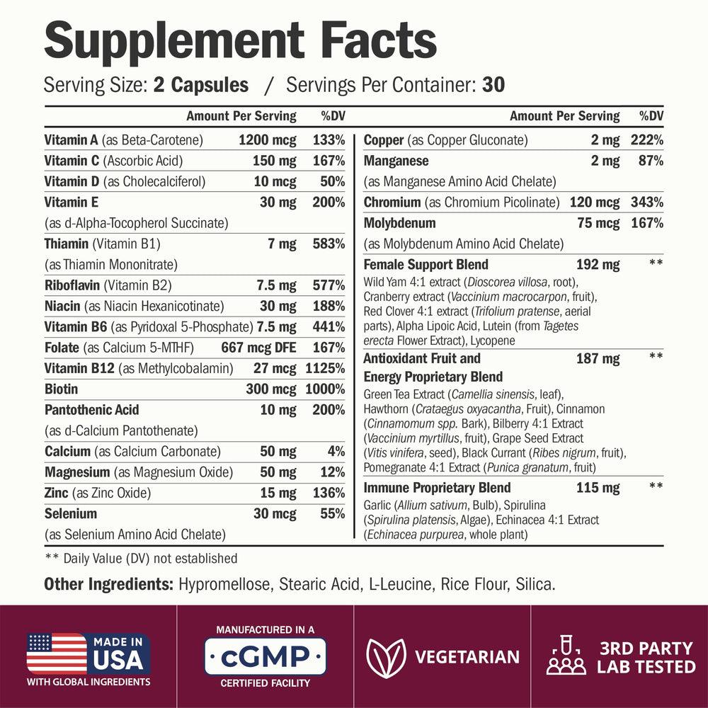 Vimerson Health Multivitamin for Women, 60 Count