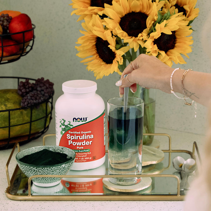 NOW Organic Spirulina Powder, 1 lb