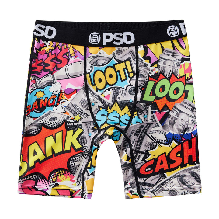 PSD Money Print Boxer Briefs, Money Strip, M