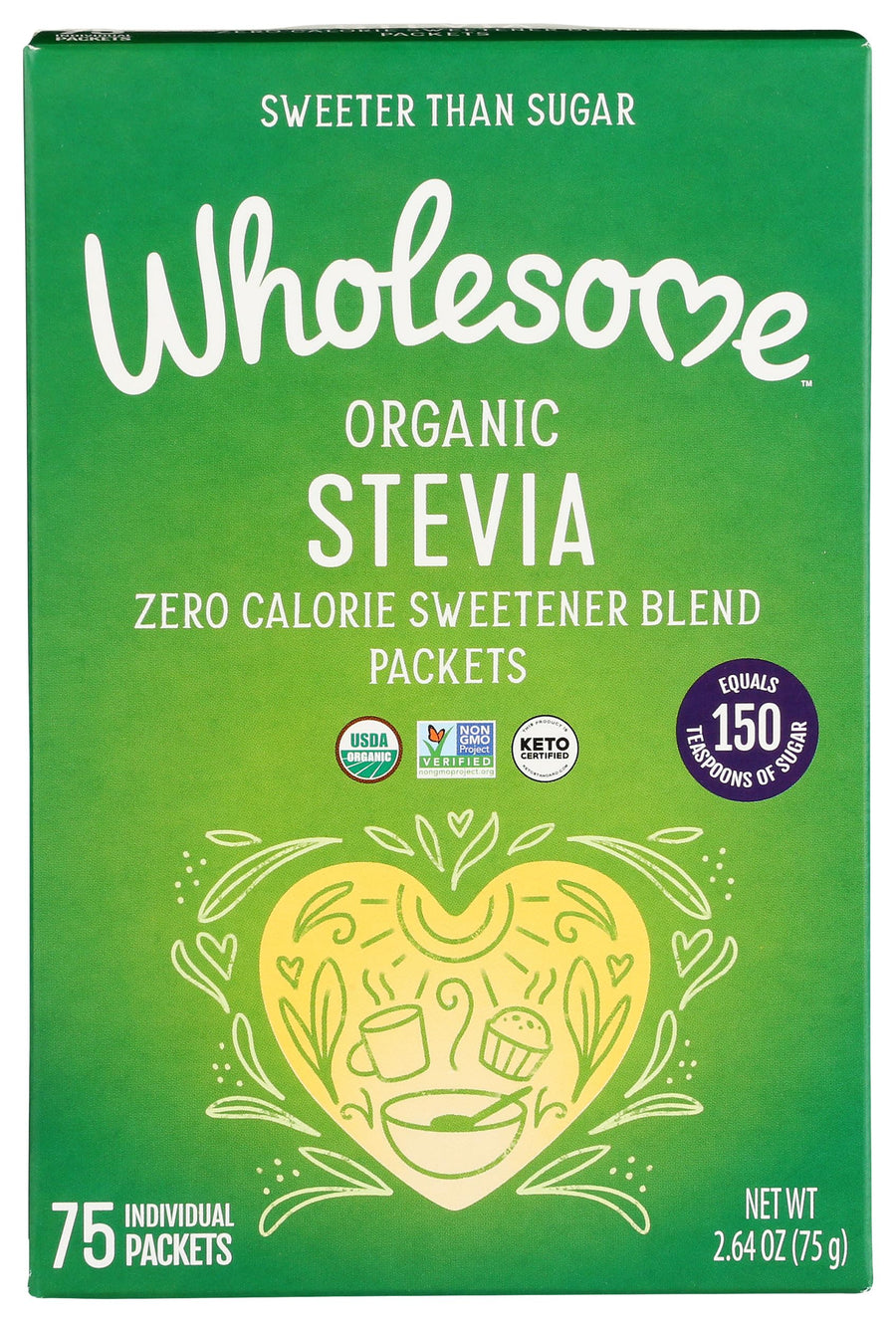Wholesome Organic Stevia Sweetener, 75 Count