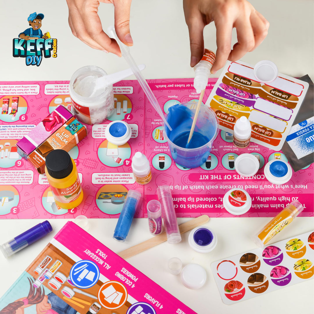 KEFF Lip Balm Making Kit, 51 Count