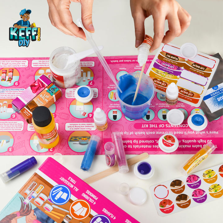 KEFF Lip Balm Making Kit, 51 Count